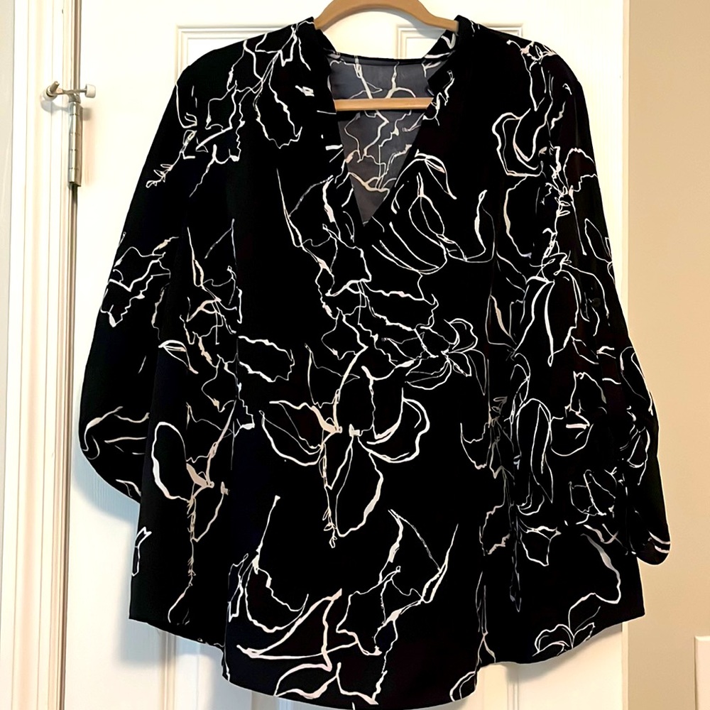 SHEIN floral blouse size 2XL